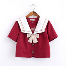 Load image into Gallery viewer, Uniform Pleated-Skirt Sailor Japanese Clothing
